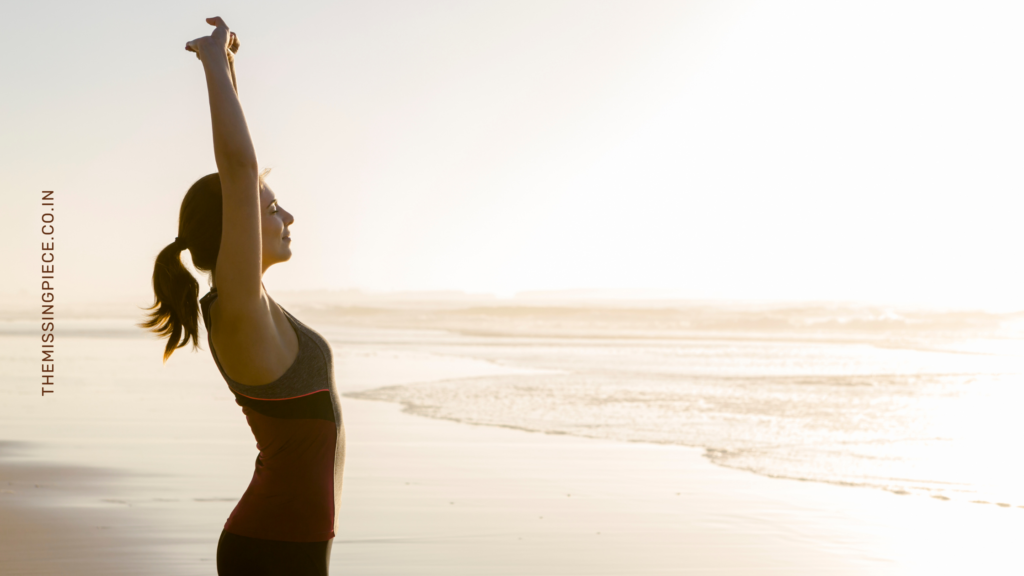 Exercise by the sea shore